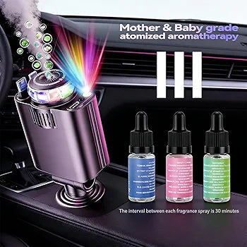5 in 1 Star Light Car Charger with Aromatherapy                     شاحن سيارة 5 في 1 بإضاءة النجوم مع العلاج العطري