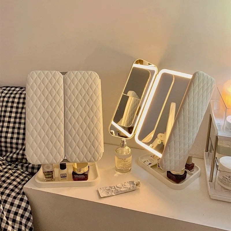 Smart Trifold LED Mirror