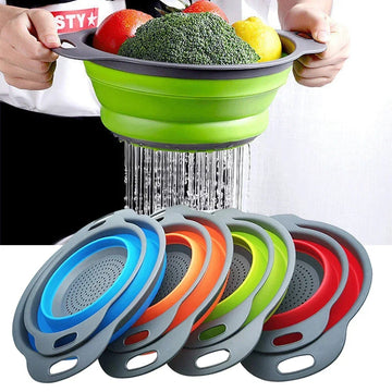 Collapsible Silicone Kitchen Colander