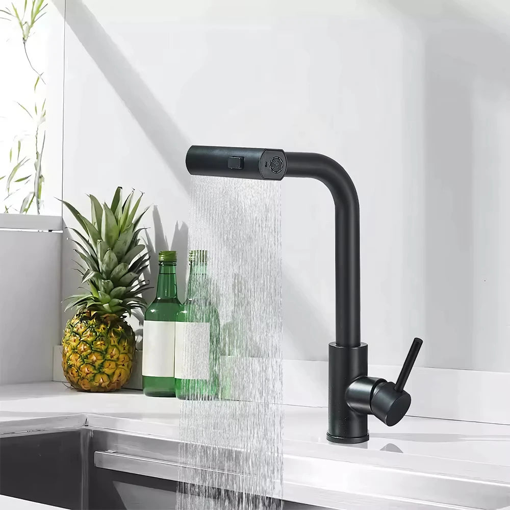 Waterfall Pull-Out Kitchen Mixer