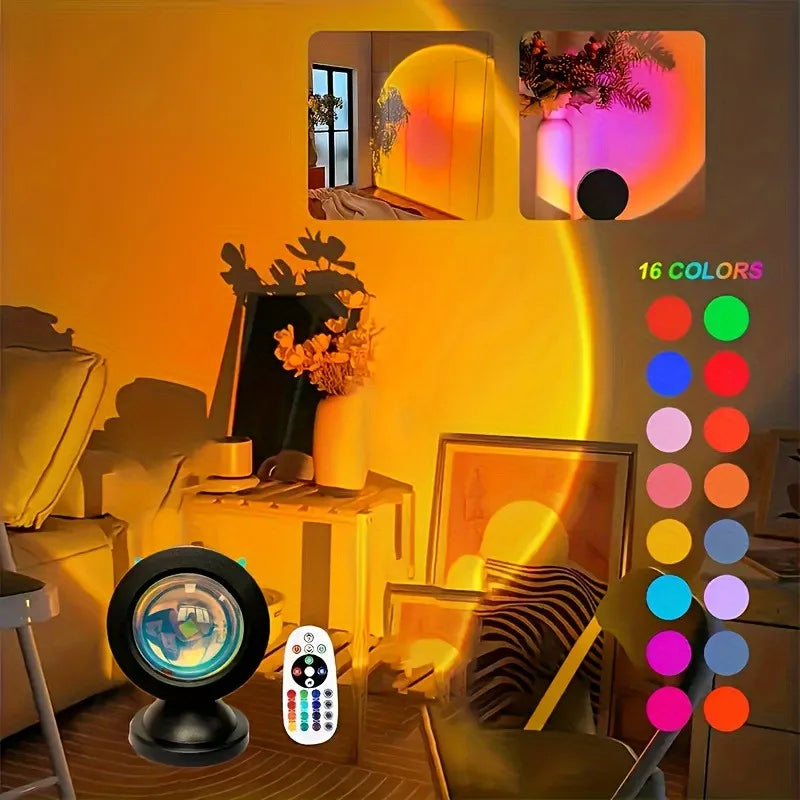 AuraBeam 16-Color Sunset Projector