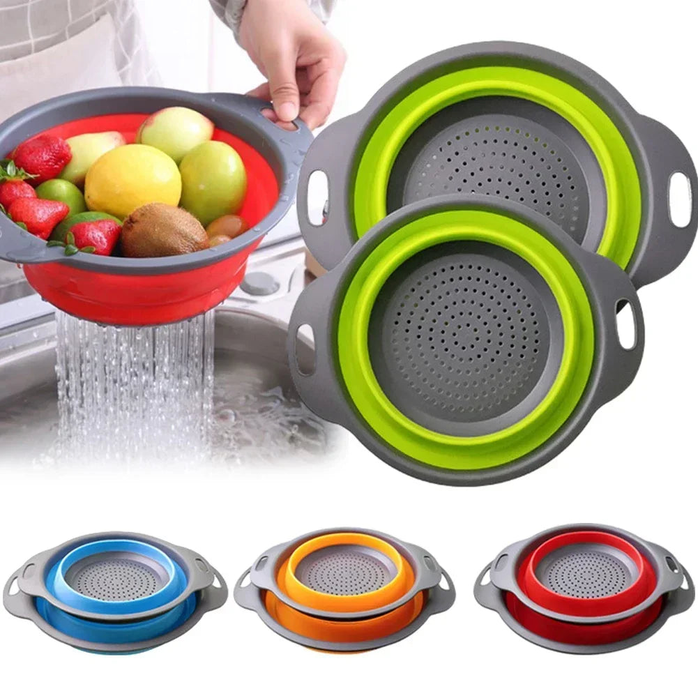 Collapsible Silicone Kitchen Colander