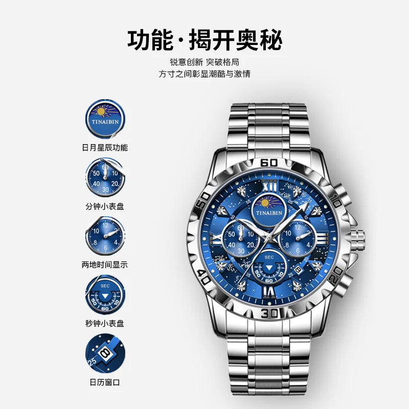 Swiss Luxury Men’s Quartz Watch