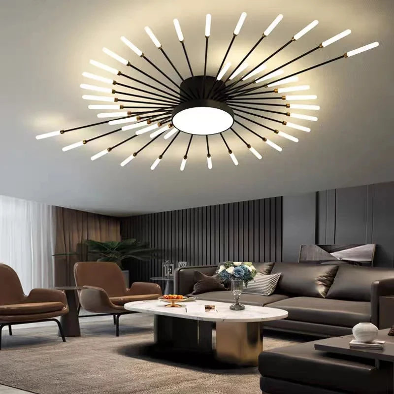 Modern Fan-Shaped LED Ceiling Light
