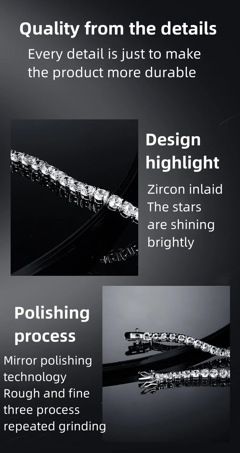 Premium 4A Zirconia Tennis Bracelet