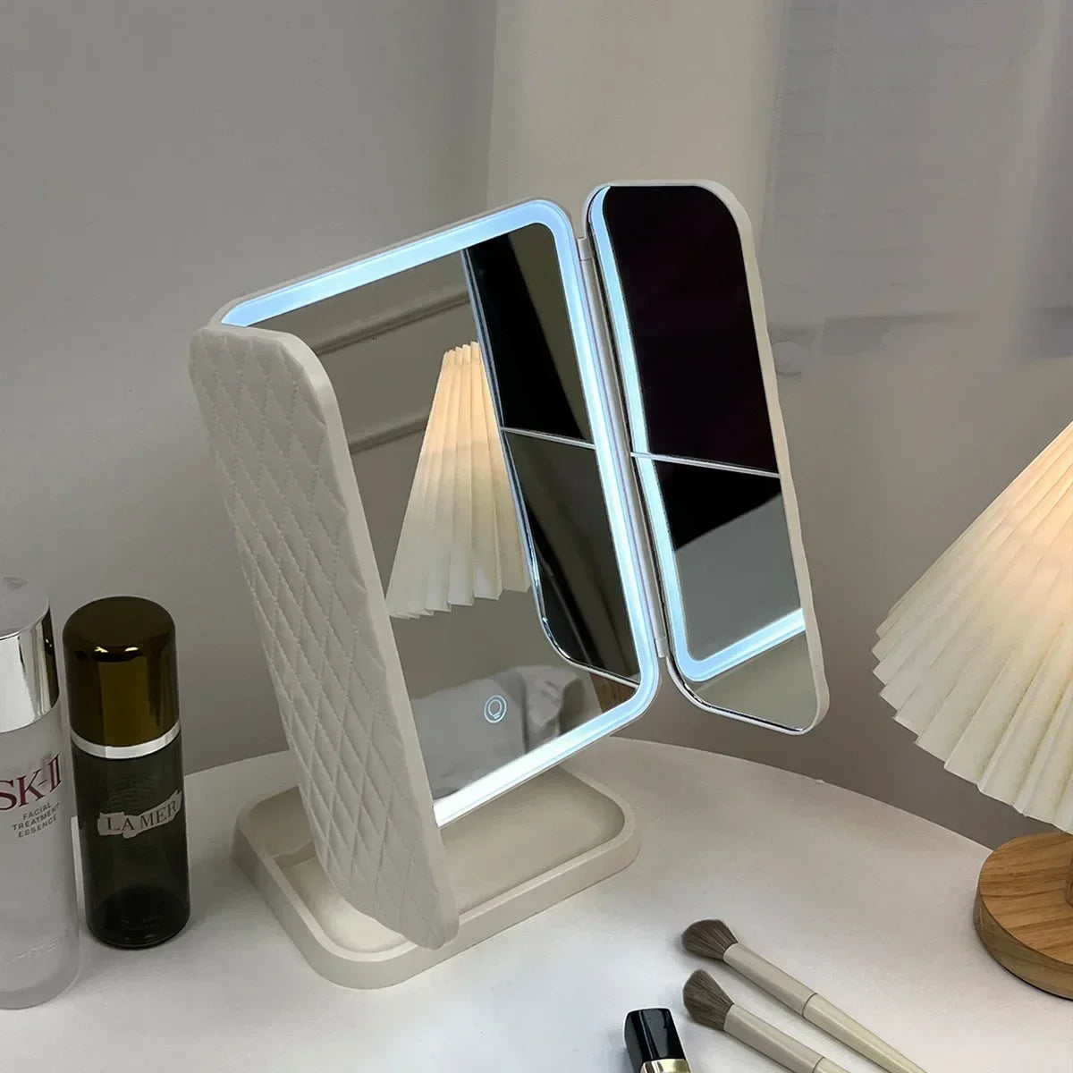 Smart Trifold LED Mirror