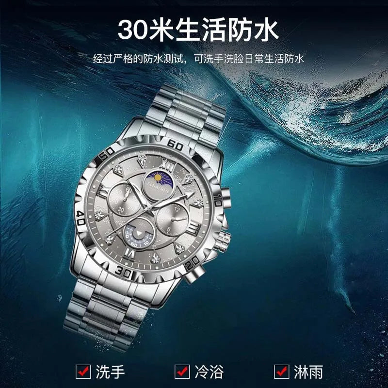 Swiss Luxury Men’s Quartz Watch