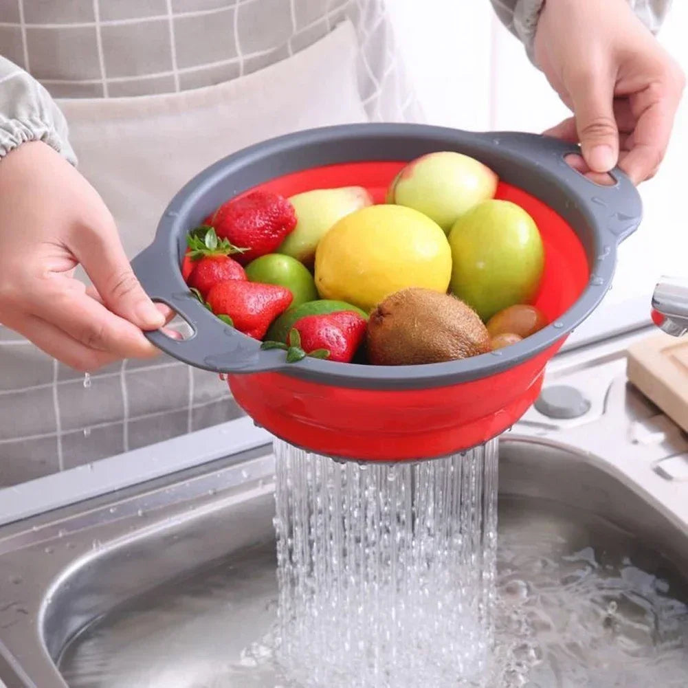 Collapsible Silicone Kitchen Colander