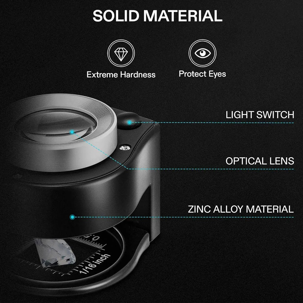 30X Illuminated Desktop Loupe