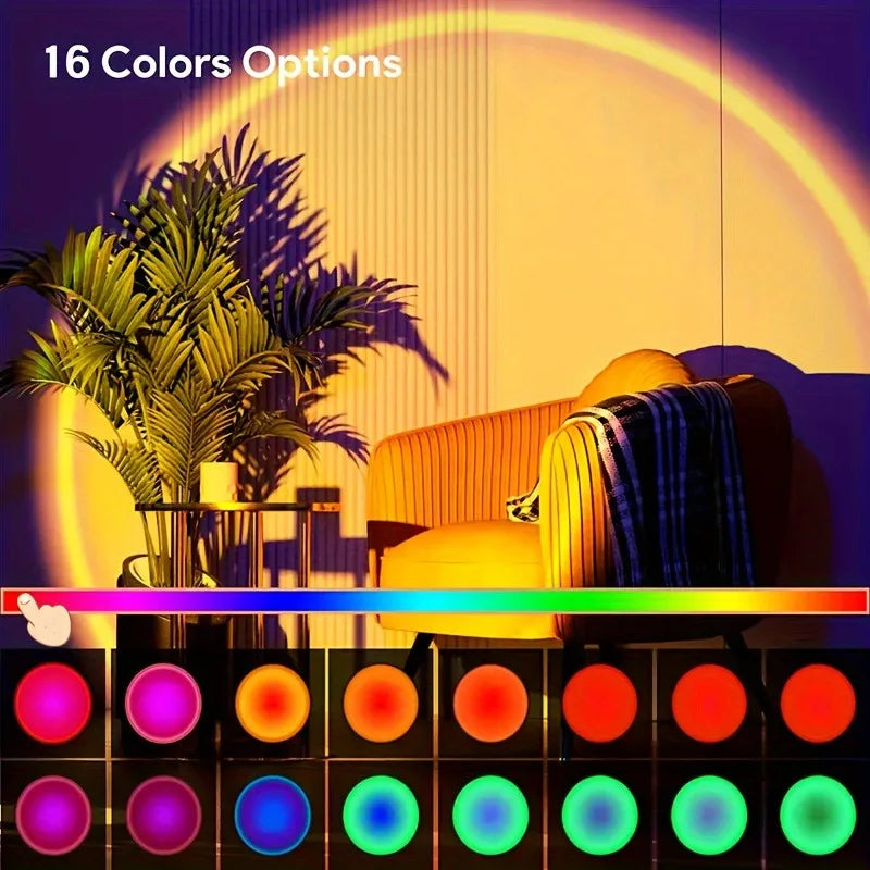 AuraBeam 16-Color Sunset Projector