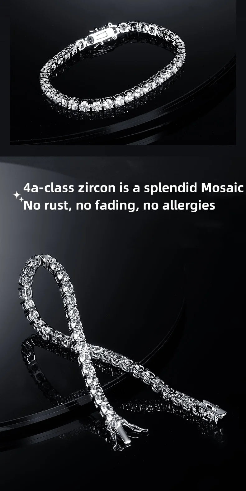 Premium 4A Zirconia Tennis Bracelet
