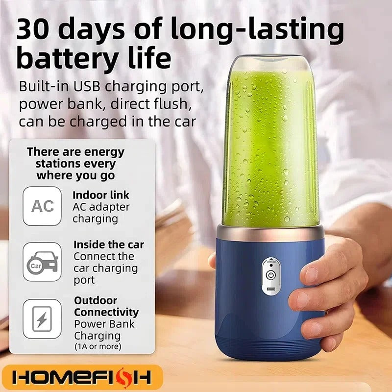 FreshBlend Pro – Portable USB Juicer & Smoothie Maker