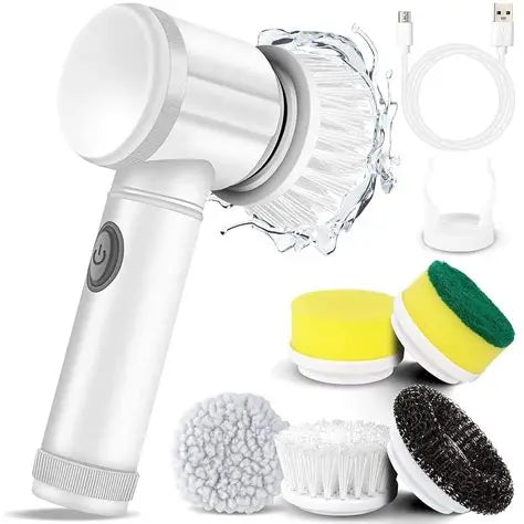 Magic 5-in-1 Electric Power Scrubber: Clean Anything in Seconds! ✨